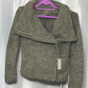 BlankNYC knit grey Moto jacket